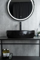 Раковина Gid Bm9030wx 53385 накладная черная матовая 60x40x15