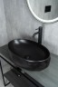 Раковина Gid Bm9030wx 53385 накладная черная матовая 60x40x15