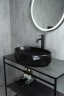 Раковина Gid Bm9030wx 53385 накладная черная матовая 60x40x15