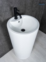 Раковина Gid Nb135 81102 накладная белая 46x46x86