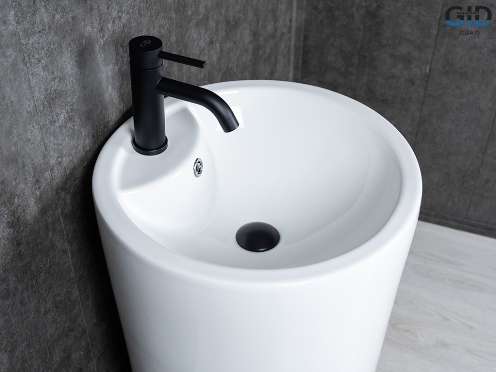 Раковина Gid Nb135 81102 накладная белая 46x46x86