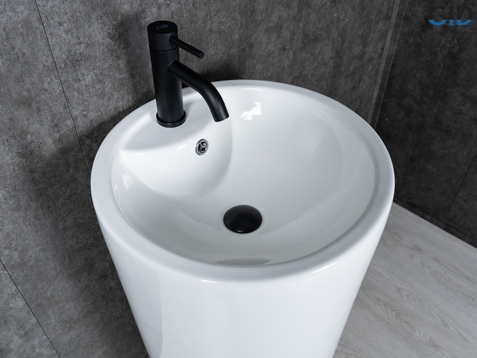 Раковина Gid Nb135 81102 накладная белая 46x46x86