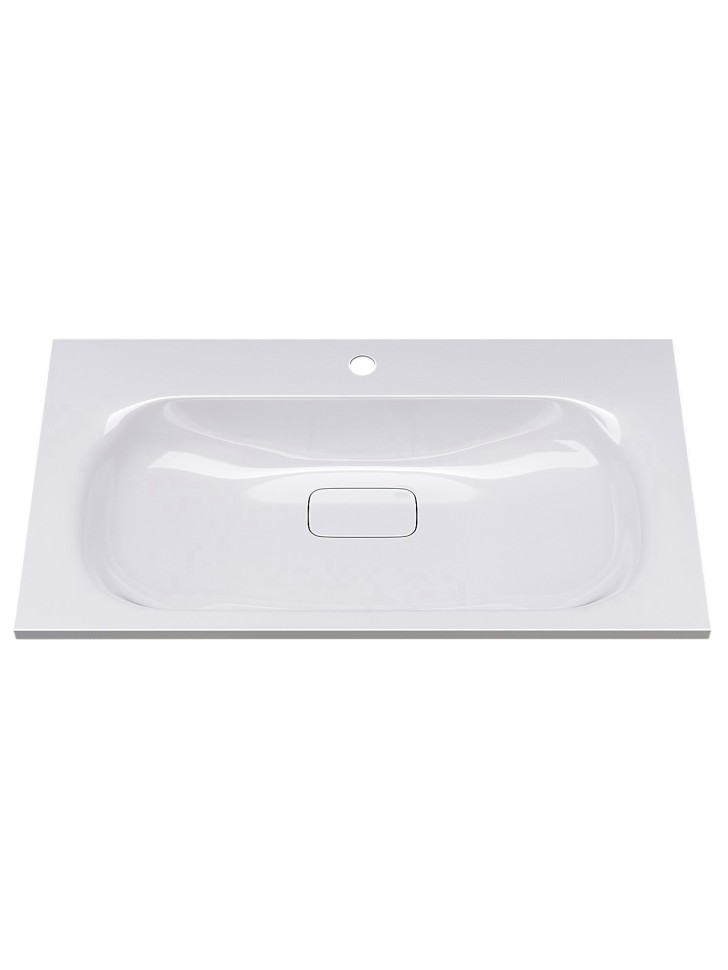 Раковина для ванной Uperwood Sunrise 80 см, белая глянцевая