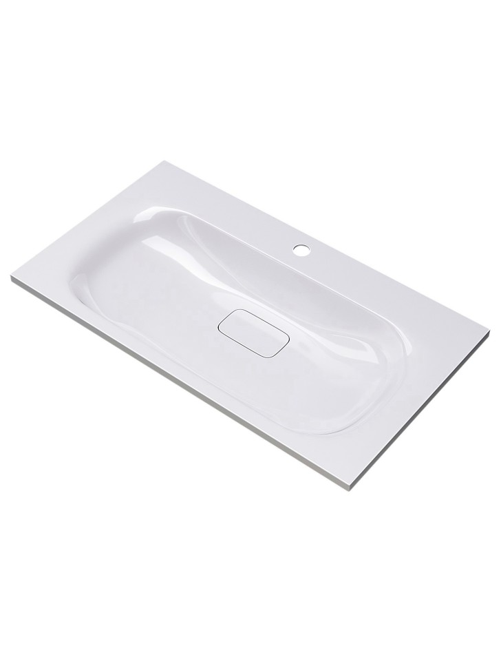 Раковина для ванной Uperwood Sunrise 80 см, белая глянцевая