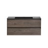База под раковину Luka 1000 подвесная, 2 выкатных ящика soft-close, R.Oak