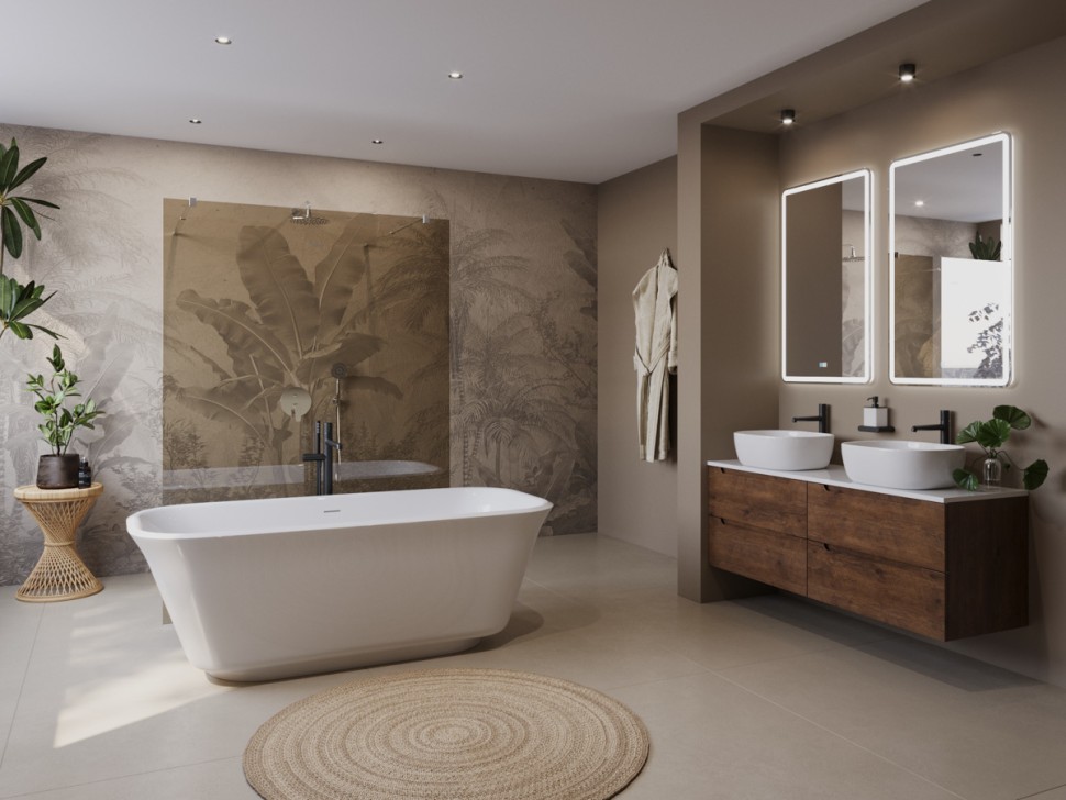 Акриловая ванна BELBAGNO DUE BB702-1700-800-K