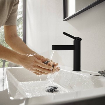 Смеситель для раковин Hansgrohe Finoris черный (76023670)