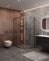 Душевой уголок CEZARES MOLVENO-RH-2-110/90-C-GM-IV