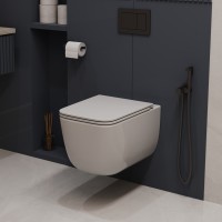 Унитаз подвесной Lina VT1-53T Tornado, цвет белый, ультратонкое soft-close сиденье