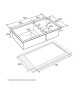 Мойка нерж. сталь GERBERG 78/2S UNI, PM227844-BG, брашированное золото, 780х440мм, Paulmark