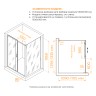 Душевой уголок RGW PA-74 (PA-14 + Z-050-2) 1300x1100