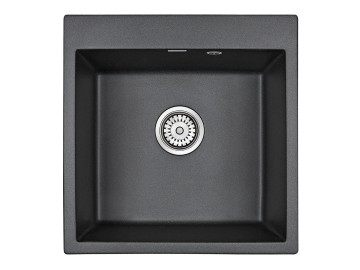 Мойка KANTE 50, IT-GRANIT, PM105152-BL, черный, 510х520, Paulmark