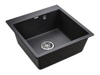 Мойка KANTE 50, IT-GRANIT, PM105152-BL, черный, 510х520, Paulmark