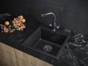 Мойка KANTE 50, IT-GRANIT, PM105152-BL, черный, 510х520, Paulmark