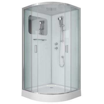 Душевая кабина Niagara Premium NG-6001-01 (90х90х210) низкий поддон(16 см),стекло прозрачное,4 места