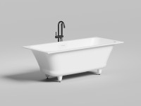 Ванна встраиваемая ORLANDA AXIS KIT 170x75 покраска по RAL полностью S-Stone Матовое