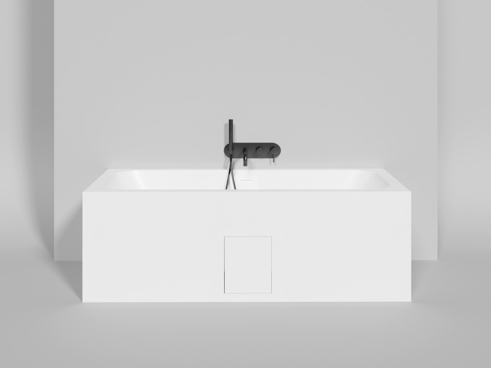 Ванна встраиваемая ORLANDA AXIS KIT 170x75 покраска по RAL полностью S-Stone Матовое