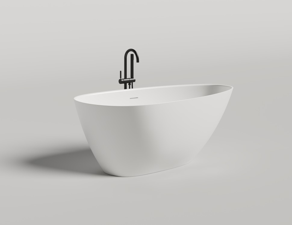 Ванна отдельностоящая PAOLA 160x80 покраска по RAL полностью S-Stone Матовое