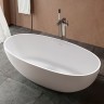 Ванна из искусственного камня Vincea VBT-4S06-1800MW, 1800*800*560, белый мат., слив-перелив в комплекте
