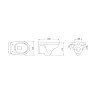 Унитаз подвесной BERGES ALBIT S Rimless 52 см, сиденье Top Slim SO, микролифт, быстросъем