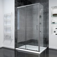 Душевой угол Veconi Rovigo RV-055GM, 1500х800х1950, оружейная сталь, прозрачное стекло