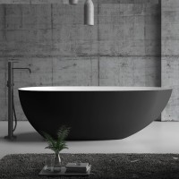 Акриловая ванна ABBER AB9211MB черная матовая