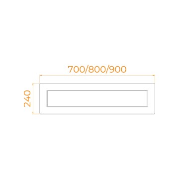 Экран для душевого поддона RGW NB/CL-S боковой (800)