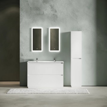 Тумба под раковину SANCOS Libra Floor напольная, 1190х450х840, c двумя ящиками оснащенными доводчиками, белый глянец , арт. LB120F-2W