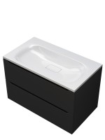 Раковина для ванной Uperwood Sunrise 80 см, белая глянцевая без отверстия под смеситель