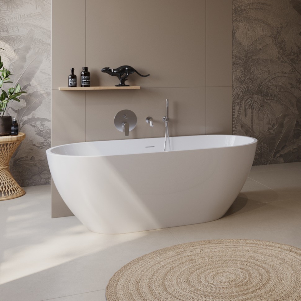 Акриловая ванна BELBAGNO UNO BB701-1400-720-K