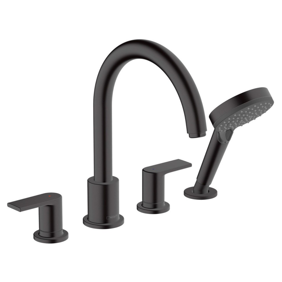 Смеситель Hansgrohe Vernis Shape на борт ванны 71459670 черный