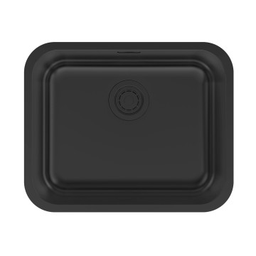 Мойка VELLO 53 UNI, нерж. сталь, VE53-MBN, матовый черный NANO-PVD, 533х433мм, Paulmark