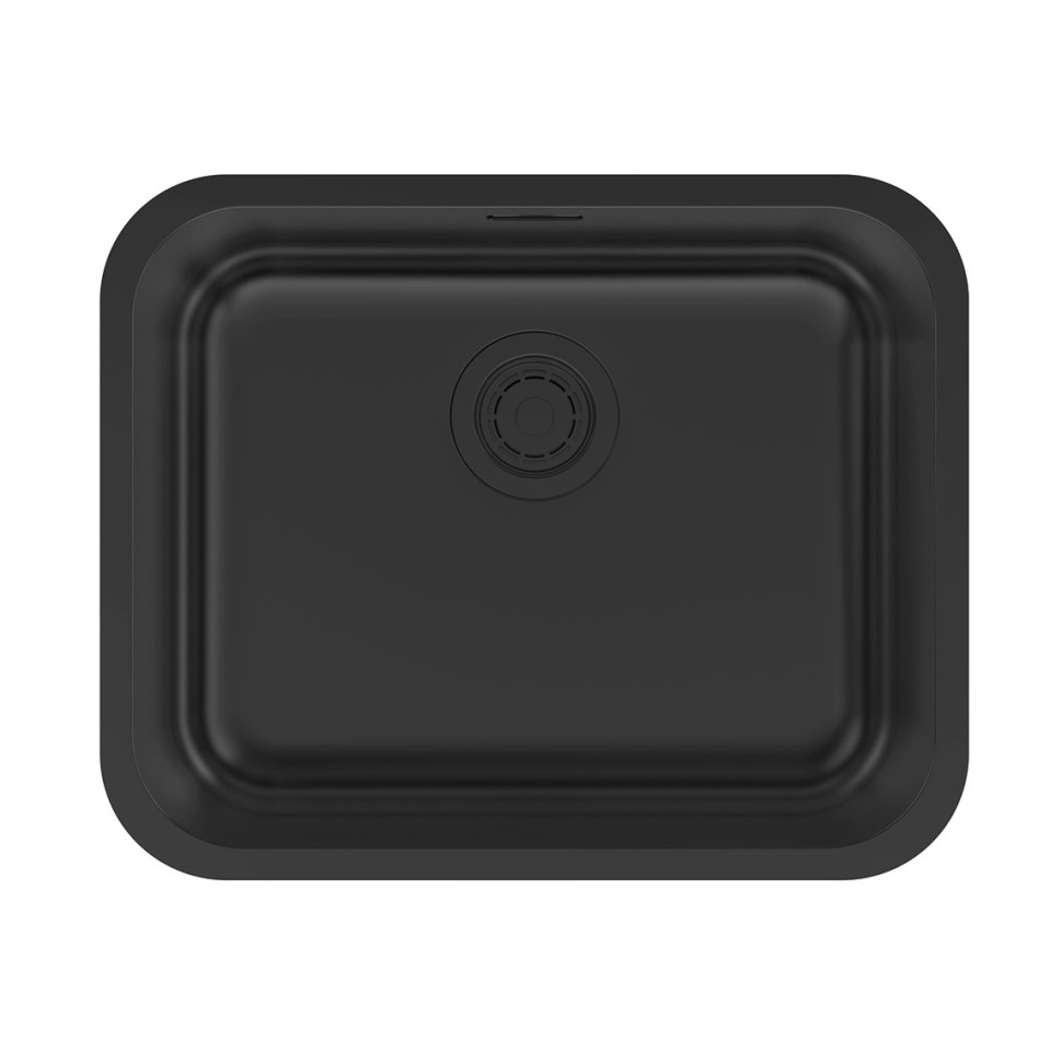 Мойка VELLO 53 UNI, нерж. сталь, VE53-MBN, матовый черный NANO-PVD, 533х433мм, Paulmark