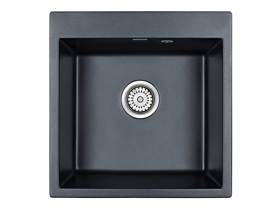 Мойка KANTE 50, IT-GRANIT, PM105152-BLM, черный металлик, 510х520, Paulmark