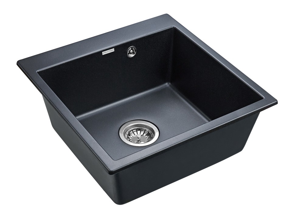 Мойка KANTE 50, IT-GRANIT, PM105152-BLM, черный металлик, 510х520, Paulmark