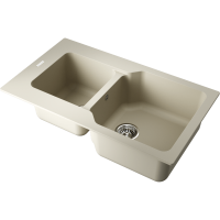 Кухонная мойка Omoikiri Maru 86-2-BE Tetogranit/ваниль