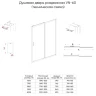 Душевая дверь раздвижная Veconi VN60GR-160-01-C5
