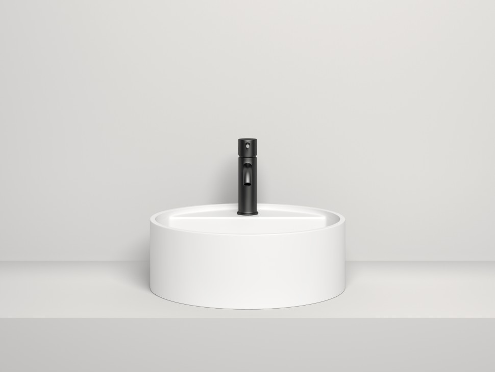 Раковина накладная ARMONIA TOP 02 покраска по RAL полностью 450х450х160 S-Stone Матовое