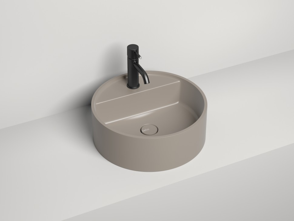 Раковина накладная ARMONIA TOP 02 покраска по RAL полностью 450х450х160 S-Stone Матовое
