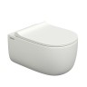 Унитаз подвесной BERGES EGO XL, матовый белый, микролифт, быстросъёмное