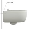 Унитаз подвесной BERGES EGO XL, матовый белый, микролифт, быстросъёмное