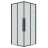 Душевое ограждение Grossman Galaxy 300.K33.01.1010.21.02 (100х100х195) квадрат,раздвижная,черный матовый,стекло шиншилла, 1 место