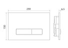 Кнопка смыва BelBagno GENOVA BB019-GV-CHROME, цвет-хром глянцевый