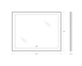 Зеркало BelBagno SPC-KRAFT-1000-800-LED-TCH-WARM-NERO