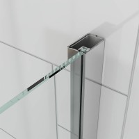 Душевой угол Veconi Ottimo P20SP CH, 1100х700х1900 хром, стекло прозрачное