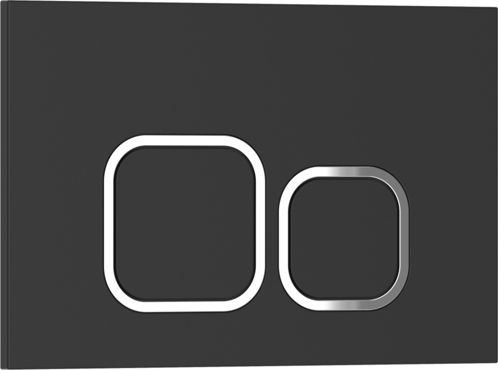 Комплект 2в1 IBERICA BLANCA инсталляция SILENCIO MINI, кнопка смыва ESTI-Q черный матовый (IB.001M.832)