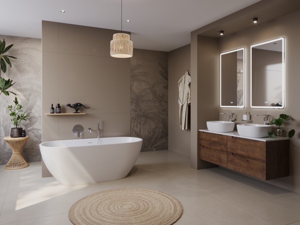 Акриловая ванна BELBAGNO UNO BB701-1500-730-K