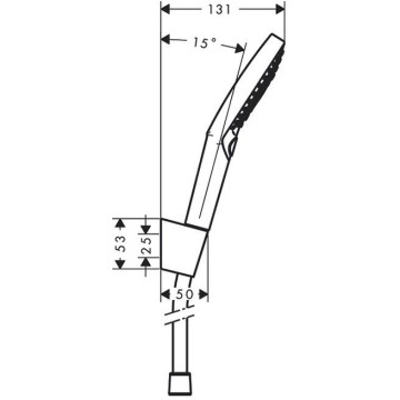 Ручной душ Hansgrohe Raindance Select, с держателем, цвет: хром 26721000