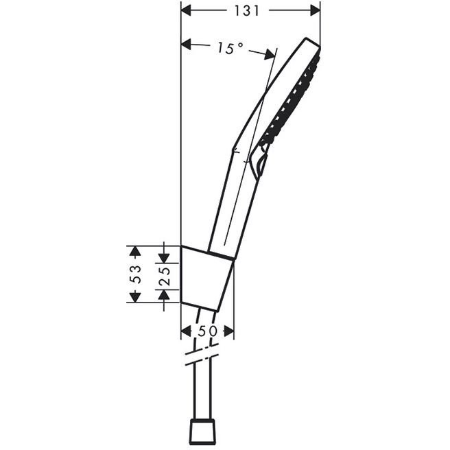Ручной душ Hansgrohe Raindance Select, с держателем, цвет: хром 26721000