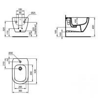 Ideal Standard T272101 Idealmood Биде подвесное